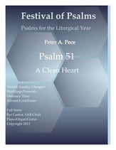 Psalm 51: A Clean Heart Three-Part Mixed choral sheet music cover